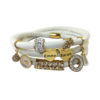 Læderarmbånd i guld med gravering - Smykker med gravering - Image 2
