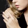 Ring med gravering med 3 navne i rosa guld - Image 2