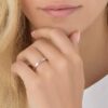 Ring med personlig gravering og valgfri månedesten i rosa guld - Smykker med gravering - Image 2