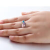 Ring med gravering med 3 navne i rosa guld - Image 3